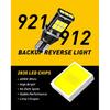 AUXITO Pair White T15 Reverse Back Up  LED Light Bulbs T16 W16W Bright New EOOH