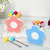 Flower Shaped Dessert Forks Portable Cute Toothpick with Holder  Kitchen Supplies