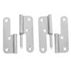 1pair 4 Inch Thick Stainless Steel Round Corner Detachable Hinge Bedroom Wardrobe Room Door Fireproof Flat Hinge