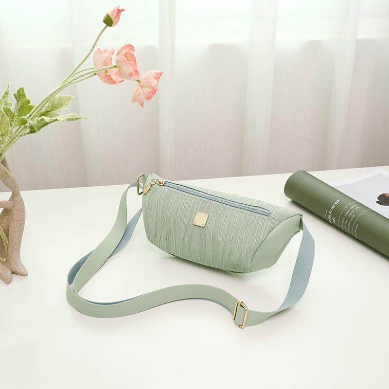 

Персонализированная мини женская сумка-мессенджер на грудь, поясная сумка, женская модная плиссированная сумка с тиснением для мобильного телефона зелёный