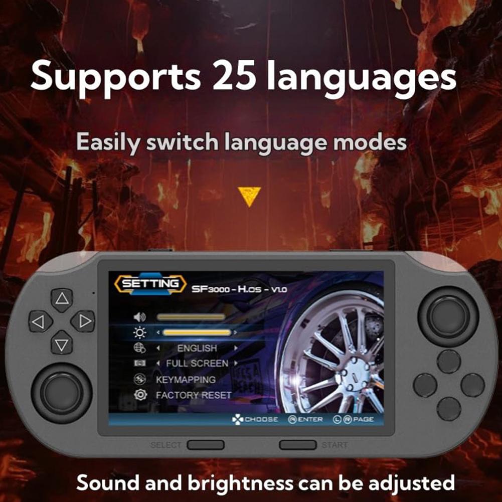 Handheld Game Console USB Rechargeable Retro Gaming Console Retro Handheld Video Game Console for Kids Adults