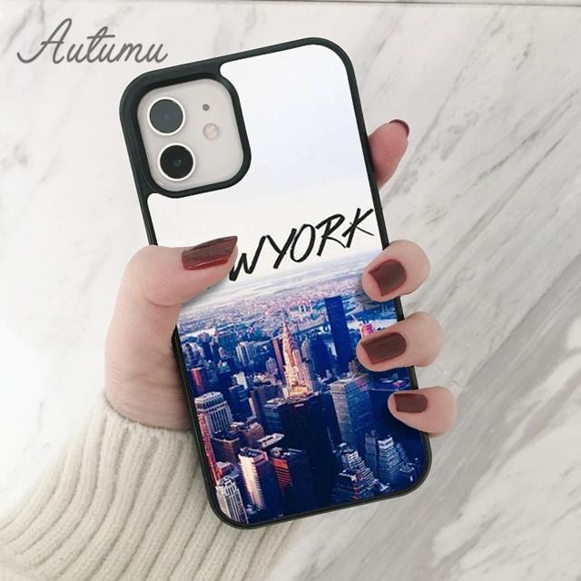 New York City Phone Case for iPhone 11 12 13 14 Pro Max Mini X XR XS SE 2020 5 6S 7 8 Plus Samsung Galaxy S21 S22 Cover Shell