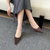 Eilyken Pointed Toe Women Slippers Thin Low Heels Casual Pumps Summer Slide Mules Shoes Size:35 42