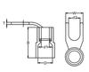 Kaishtong 90° U/Y-Shaped Nylon Pre-Insulated Terminal, SNYBS1.25-6-8