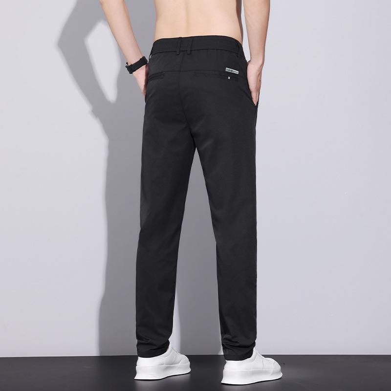 New summer thin casual pants men's loose straight small feet trend versatile long pants men