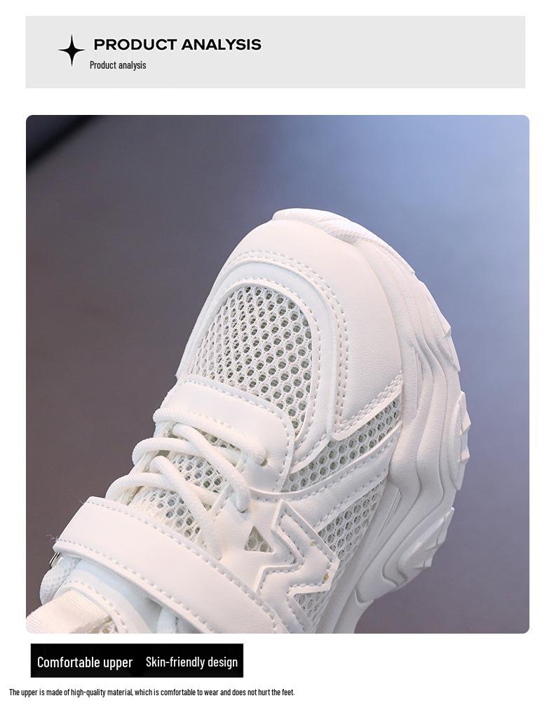 Kids' Sport Shoes 2026: Versatile White Mesh for Boys and Girls - Ideal for Spring and Summer