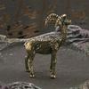 Table Decor Small Creative Crafts Solid Brass Goat Ornament Antique Copper Zodiac Animal Sheep Miniature Figurines Accessories