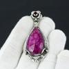 Kashmir Ruby Gemstone Pendant, 925 Sterling Silver Jewelry Pendant, Ruby Gemstone Jewelry Pendant For Women, Pendant For Gifts For Her