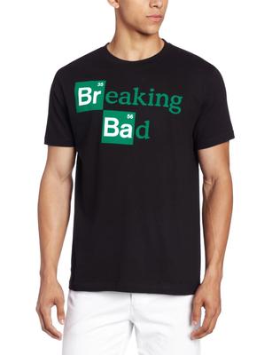 BREAKING BAD LOGO Heisenberg 100% Cotton T-shirt Mens Tees Top Men's NEW Licensed & Official