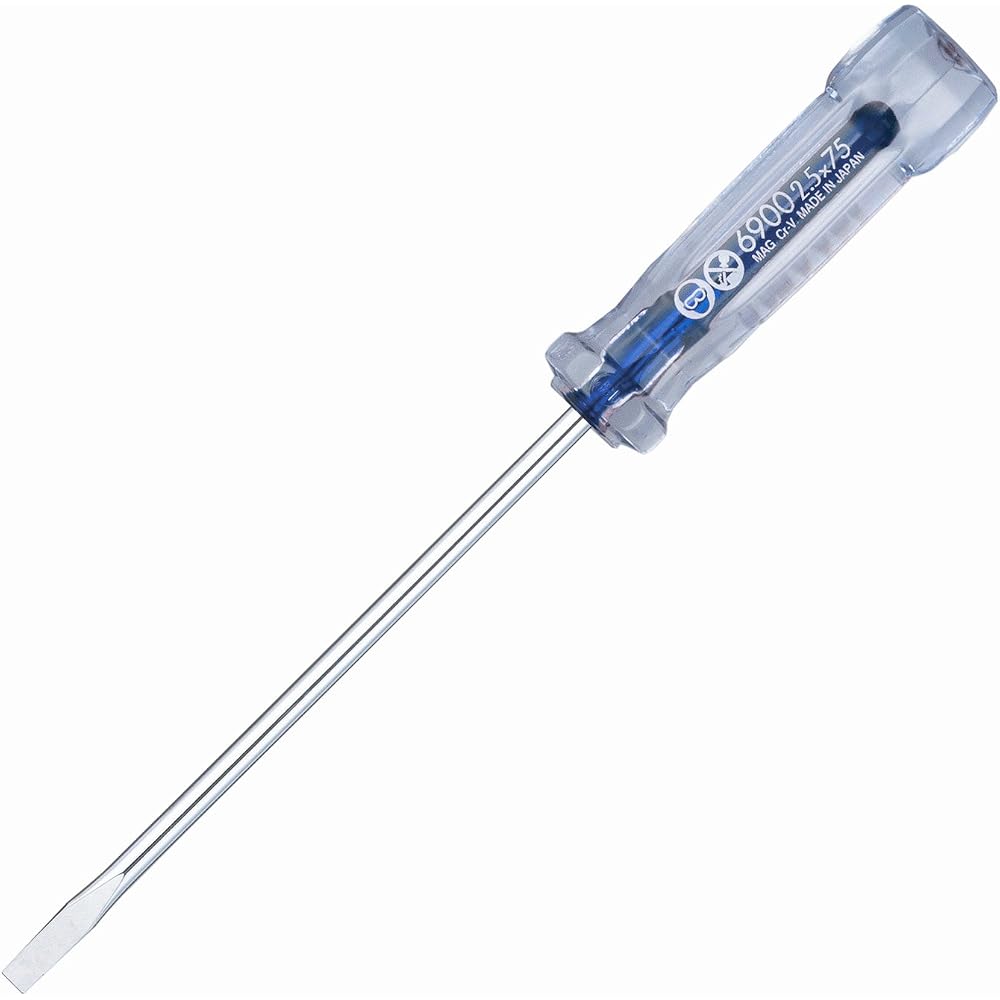 [Bulk Purchase] VESSEL (VESSEL) Crystaline Screwdrivers (Precision Type) -2.5 x 75 6900 Set of 10