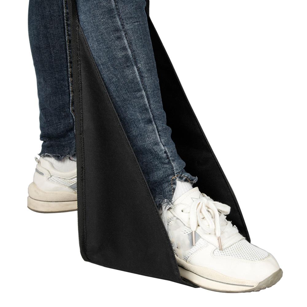 2PCS Black Hanging Foot Peg Bag Adjustable Passenger Foot Pegs Rear Passenger Foot Support