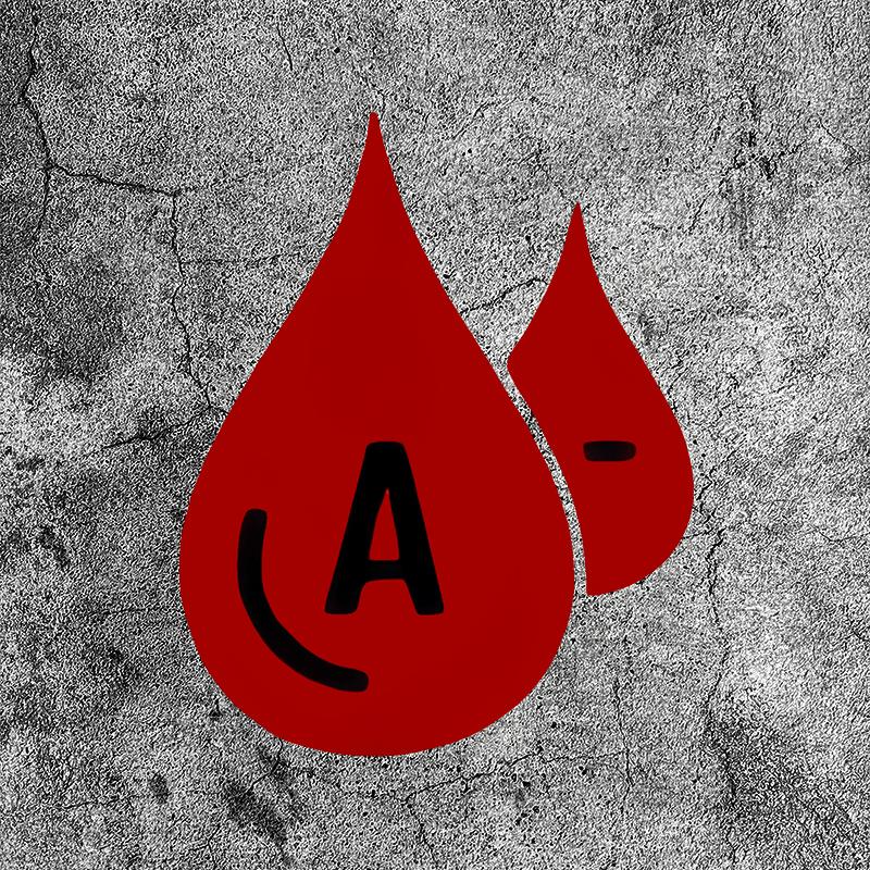 Cool Blood Type Graphic Sticker, Red Blood Drop Waterproof Vinyl Decal, Perfect for Motorcycle Car Helmet Bike Laptop Ornament