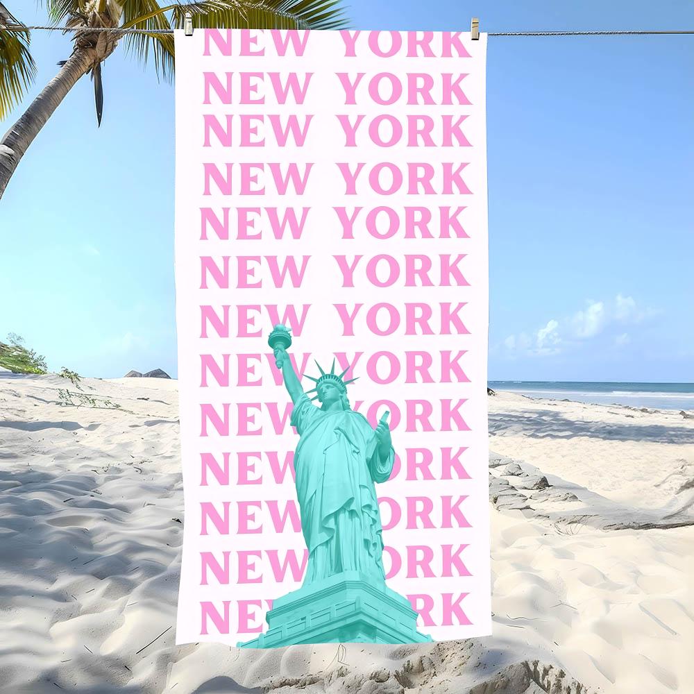 Majestic S-Statue of LibertyS Towel Beach Towel Oversized Super Absorbent Soft Swim BeachTowels for Men, Women