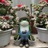 Garden Farming Frog Ornament Outdoor Resin Fun Animal Figurine Sculptures Decoration Suitable For Patios Lawn Yard Decor