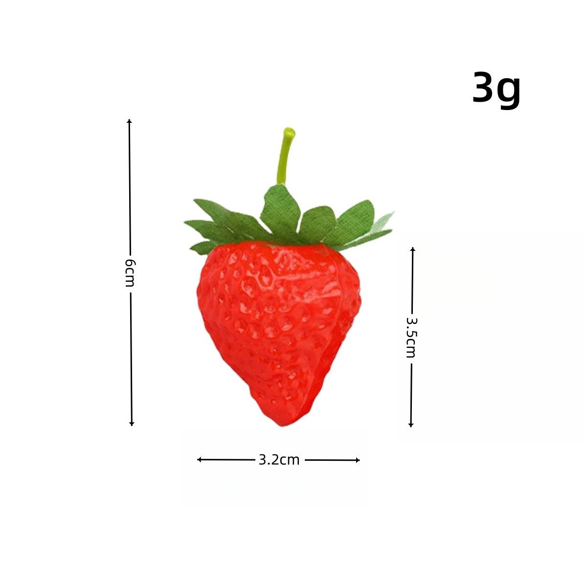 Искусственная модель клубники, Декор из ПВХ в виде поддельных фруктов для домашнего интерьера, Реквизит для фотографии 1pc