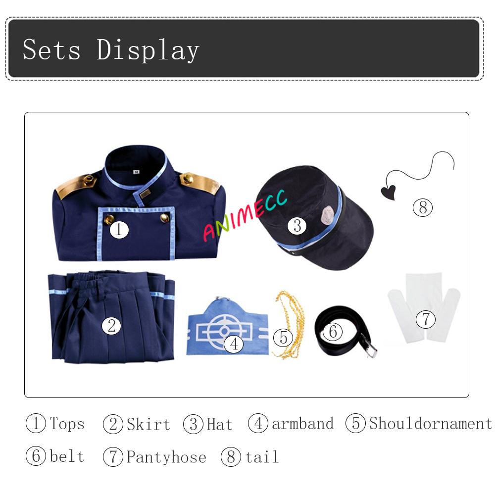 ANIMECC S-2XL Blue Archive Tachibana Hikari Nozomi Cosplay Costume Wig Anime Project MX School Uniforms Halloween