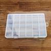 Fishing Tackle Box with Hook 24 Compartments Transparent Multifunctional Empty Storage Box Portable Lure Bait Stationery Container Jewelry Organizer