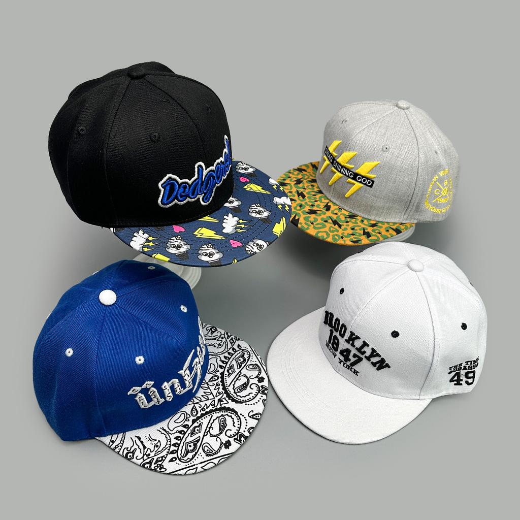 Flat Brim Embroidered Letters 1947 Pattern Baseball Cap Men'S And Women'S Sunshade Color Matching Hip-Hop Hat