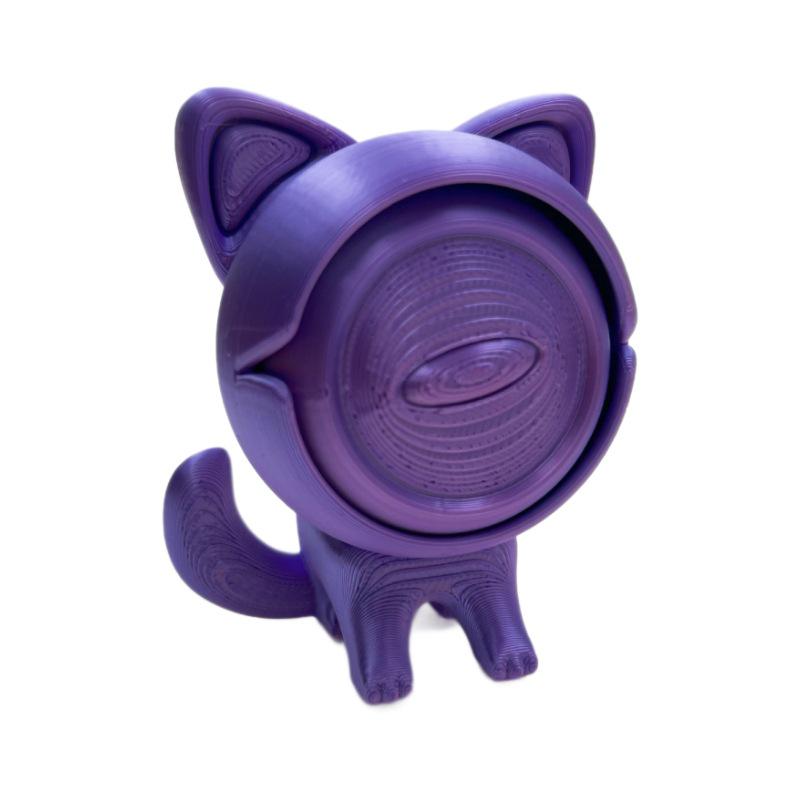 Multicolor 3D Printed Rotatable Cat's Eye Ornament for Small Animal Rooms and Bedrooms