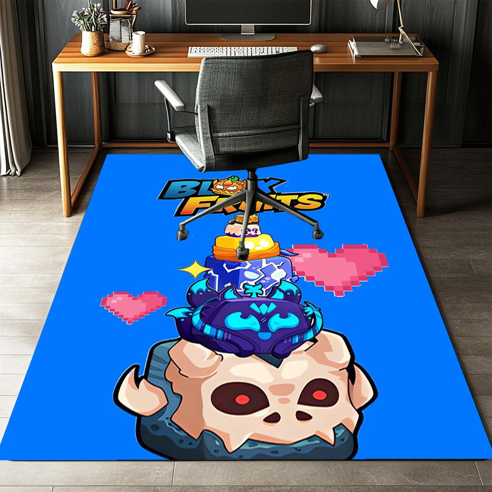 Blox Fruits Printed Carpet,Rug,for Office Chair Living Room Bedroom Kitchen Room Decor Gifts.