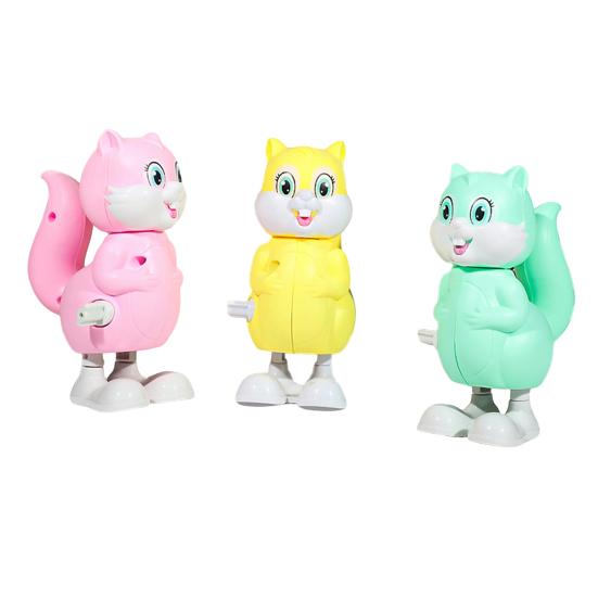Yousheng Wind-up Jumping Animal Toy Cow Squirrel Dinosaur Rabbit Penguin Chick Monkey Bird Walking Toy Toddlers Educational Interactive Clockwork