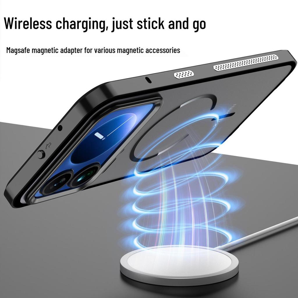 Xiaomi 17 Pro/Max Metal Frame Case with Frosted Back and Magnetic Ring