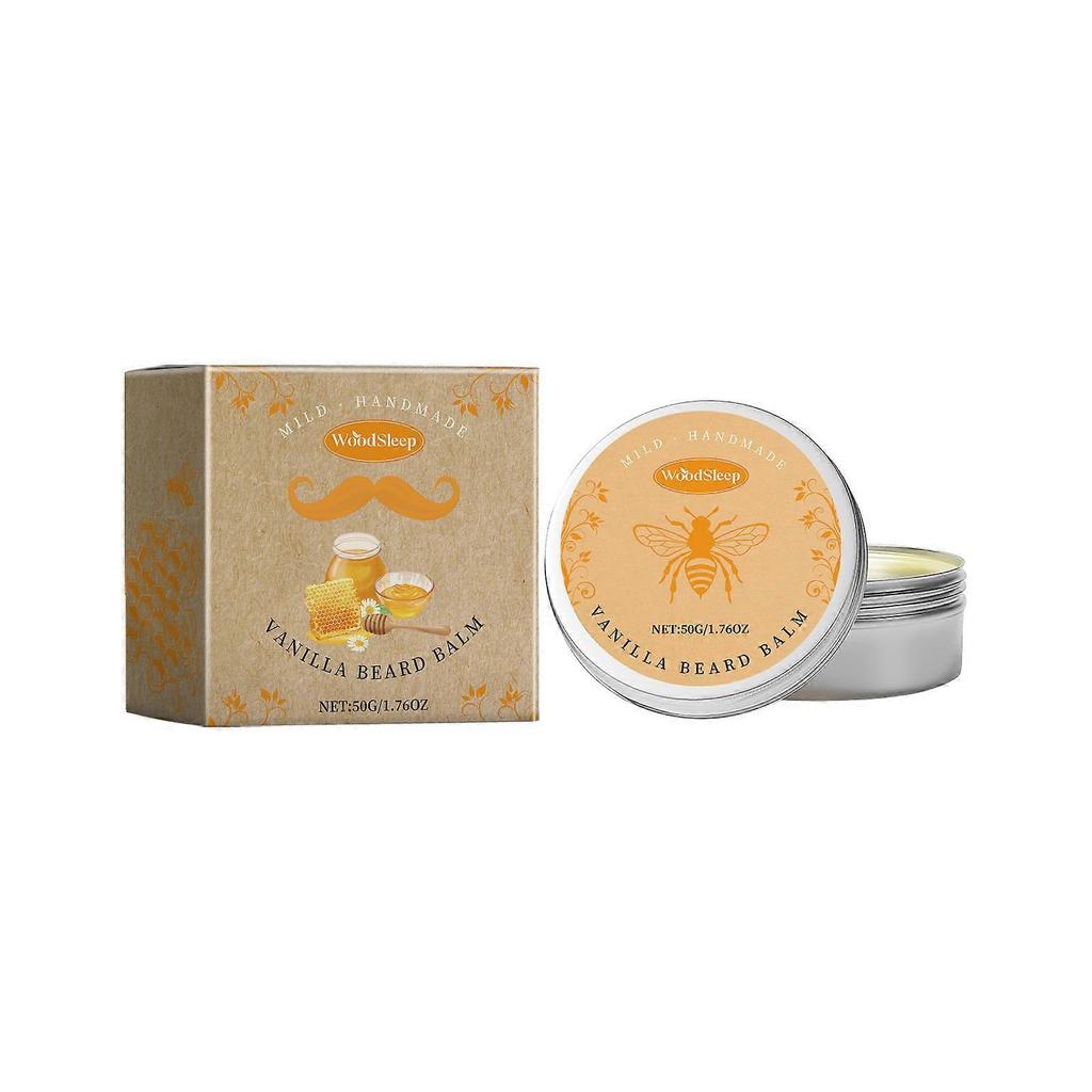 Gentle Nourishing Soft Beard Balm, Men's Beard Care, Fragrance, Shine, Style ,50g