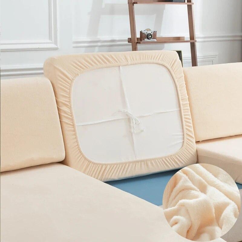 Plüsch Sofakissenbezug Für Wohnzimmer Sofabezüge Überwurf Für Chaiselongue Sofa Schutzbezug