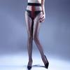 Women Stockings Sexy Heart Printed Ultra-Thin Pantyhose Oil Shiny Glossy Smooth Transparent Open Crotch Sockings Night Club Wear