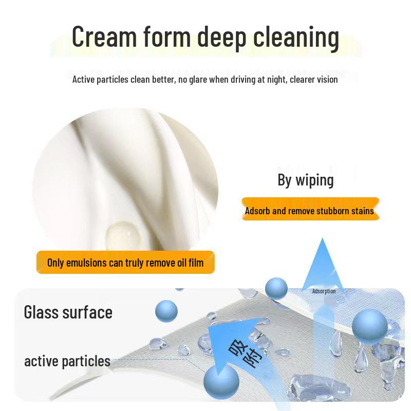 Powerful Car Windshield Oil Film & Stain Remover Cream