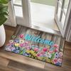 Floral Doormat Kitchen Mat Floor Mat Non-Slip Rug Oil Proof Rug Indoor Outdoor Mat Bedroom Decor Mat Entrance Rug Spring Summer