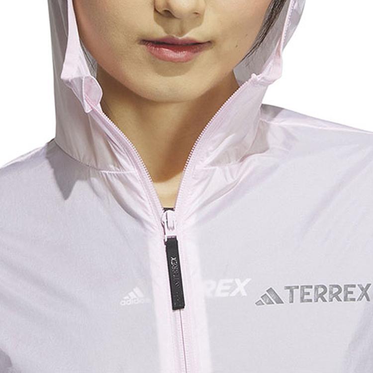 Adidas Jackets Women's Pink Hooded Moderate Other IL3807