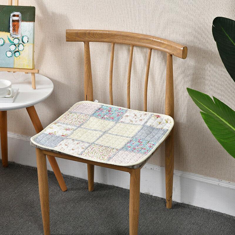 Podložka na židli s kravatami Polštář na židli Farmhouse Květinová kuchyně Jídelní sedák G