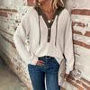 2025 Autumn New Women's Fashion Casual Hooded Button Loose Long Sleeve Sweatshirt