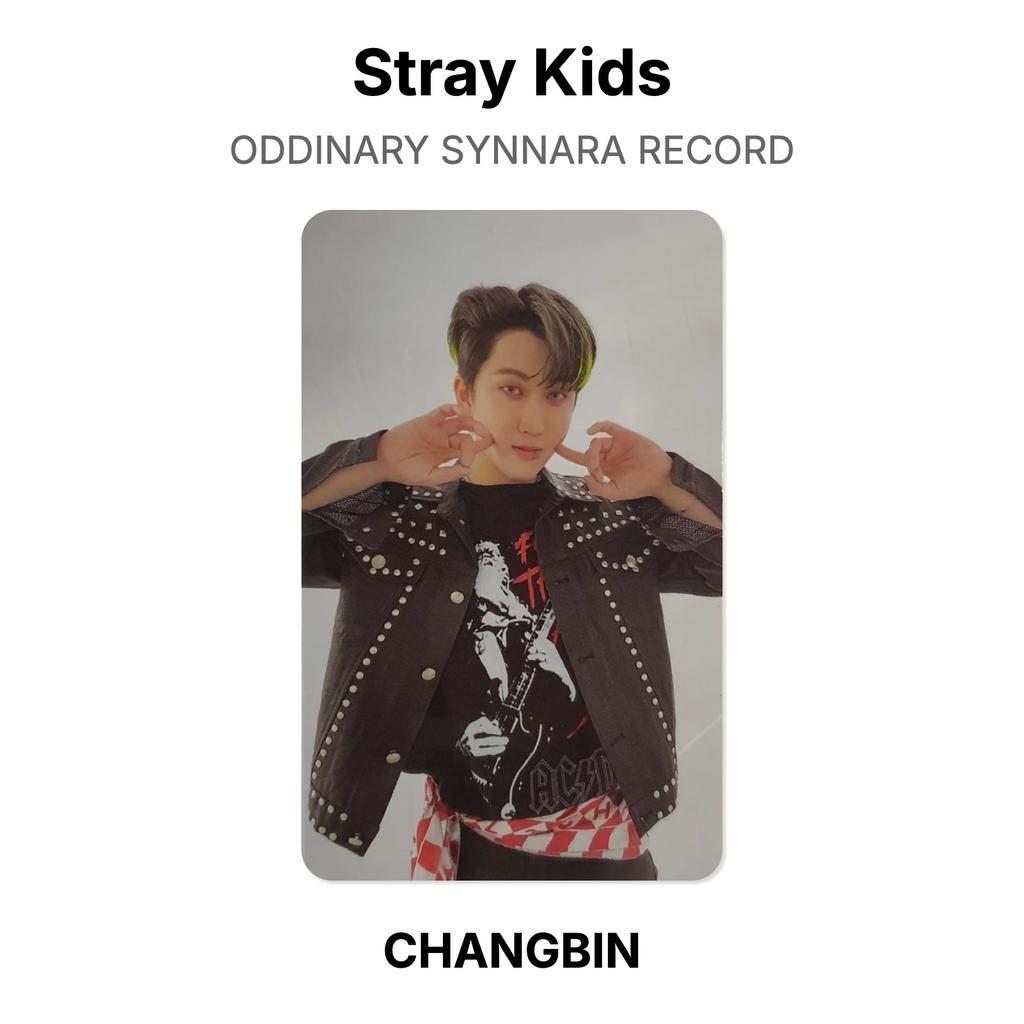 Stray Kids ODDINARY SYNNARA RECORD Official Photocard