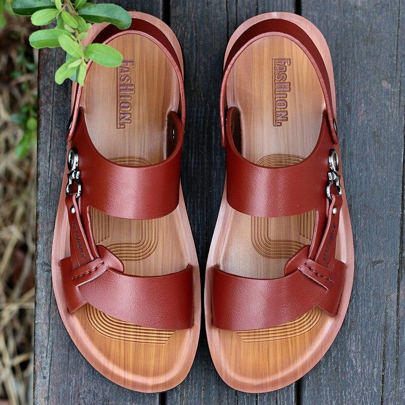 Nuevas Sandalias de Verano Hombre Cuero Zapatos Suaves Transpirables Playa Sandalias  Hombre Sandalias Sandalias Zapatillas Zapatillas Flats comprar a buen  precio — entrega gratuita, reseñas reales con fotos — Joom