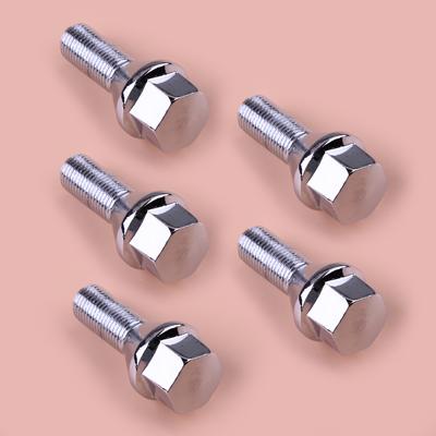 5pcs Wheel Lug Bolt Screw 68296586AA 52035199 Fit for Jeep Renegade Compass 2015- Silver