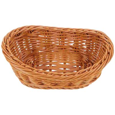 Rattan Storage Basket Baskets Woven Hand Snacks Dining Table Tabletop Fruits Bread