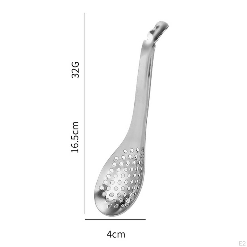 Elegant Stainless Steel Perforated Spoon for Gourmet Cooking