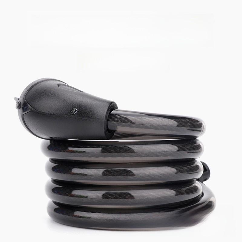 Bicycle Lock Five Digit Combo Steel Wire Lock With Keyless Security For Mountain Bike And City Cruiser