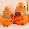 PP Cotton Halloween Capybara Plush Doll Cartoon Capibara Anime Fluffty Toy  Home Decor
