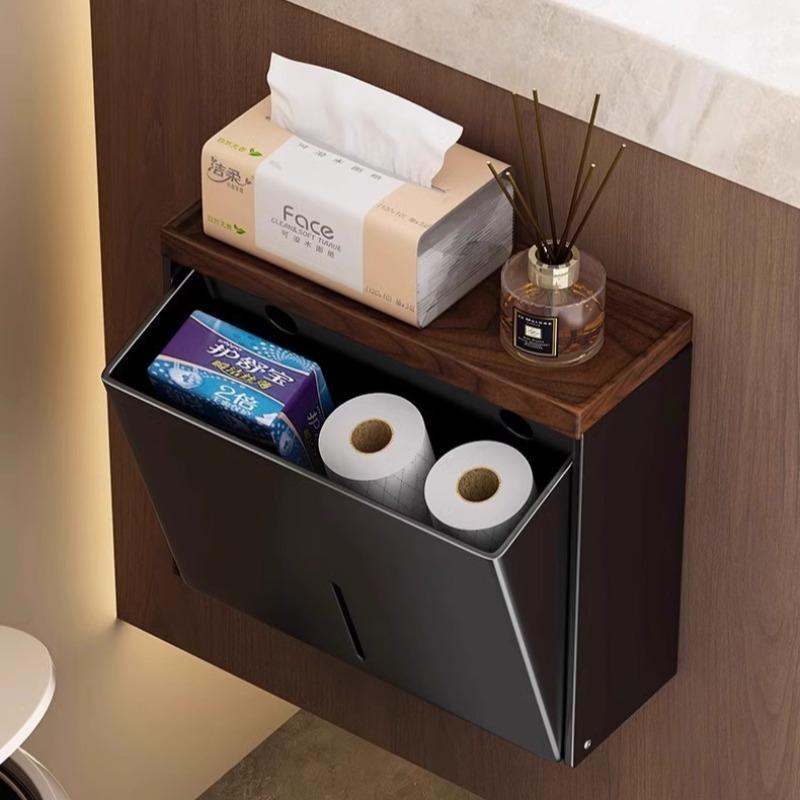 Wall Hanging Tissue Box Rectangular Napkin Organizer Holder Luxury Tissue Storage Boxes Plush Multifunctional Napkin Hanger