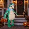 Frog Party Costume Inflatable for Adults, Blow-Up Suit with Air Blower, Animal Outfit Battery Box, Cartoon Green Halloween Cosplay Durable