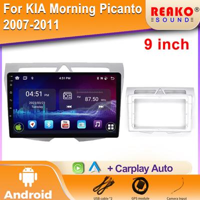 For Kia Morning Picanto 2007-2011 Android  Car Radio Multimedia Navigation Wireless Carplay Stereo Head Unit Audio Screen
