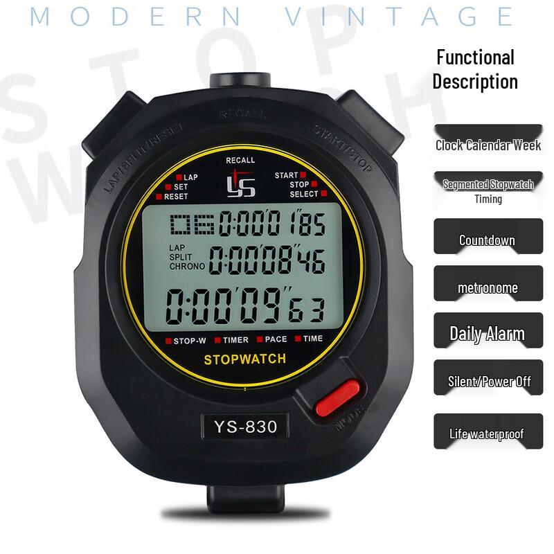 YS Multifunktions-Digitalstoppuhr und Timer