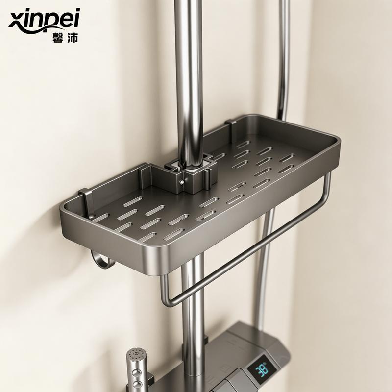 Space Aluminum Adjustable Shower Caddy