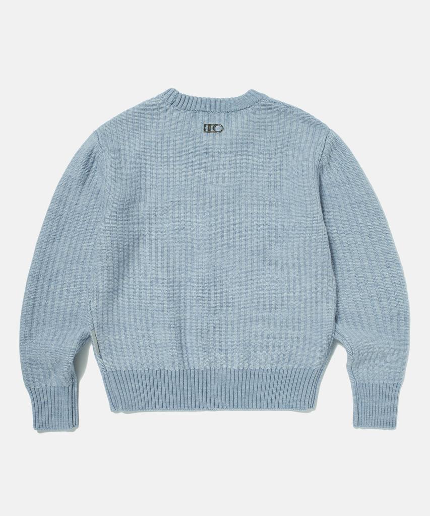 DTHIRTYONE Netting Loop Wool Sweater (Pastel Blue)