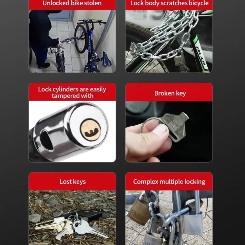 5-Digit Combination Bike Lock – 1200mm Anti-Theft Steel Cable (12mm Thickness) for Bicycle Security