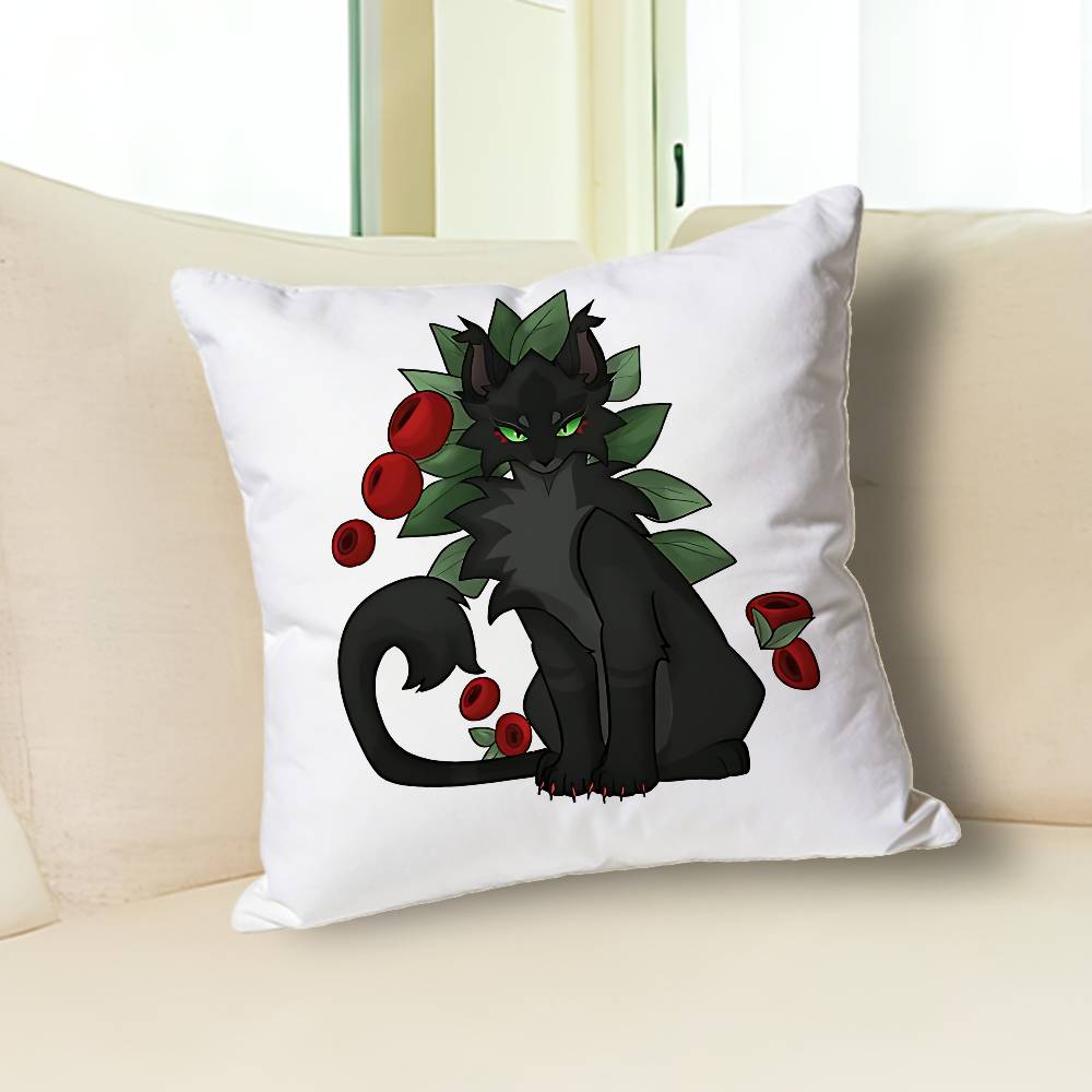 Novel W-Warriors C-Cats Throw Pillow Case Decoration Bed Custom Square Pillowcase Pad Cover