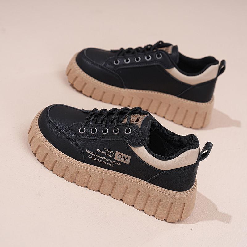 Spring 2025 Women's Trendy Dad Shoes: Versatile, Thick-Soled, Height-Increasing Casual Sneakers